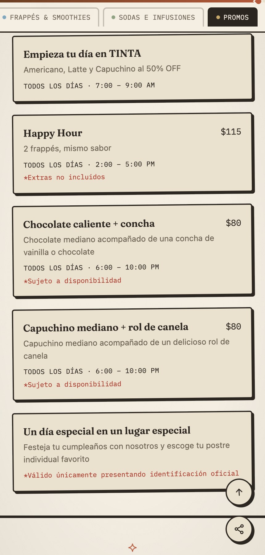 Promociones de temporada